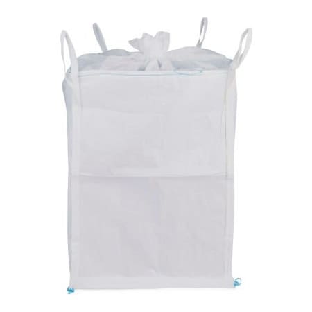 Shop Tough Commercial FIBC Bulk Bags - Duffel Top, Spout Bottom 4000 Lbs Coated PP, 35 x 35 x 50 - Pack Of 5 GL50CDS4K-5